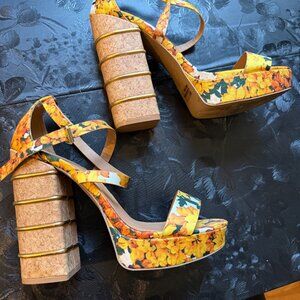 Charlotte Russe Floral Platform Heels – Size 9 🌸✨